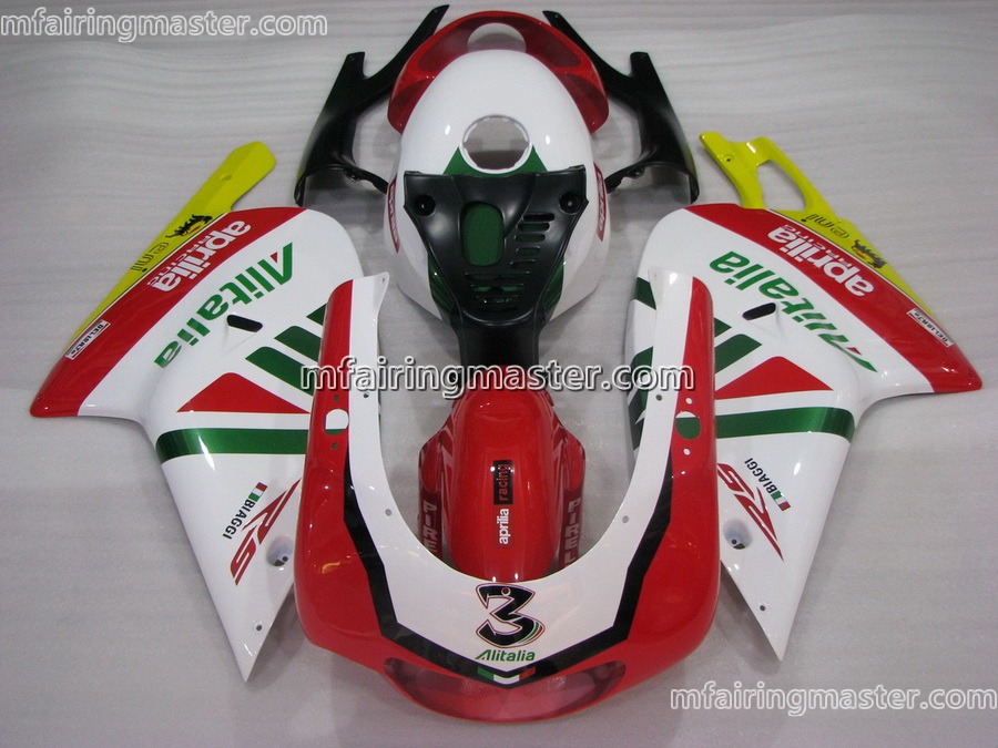 (image for) Fit for Aprilia RS125 2000 2001 2002 2003 2004 2005 fairing kit 3 white red