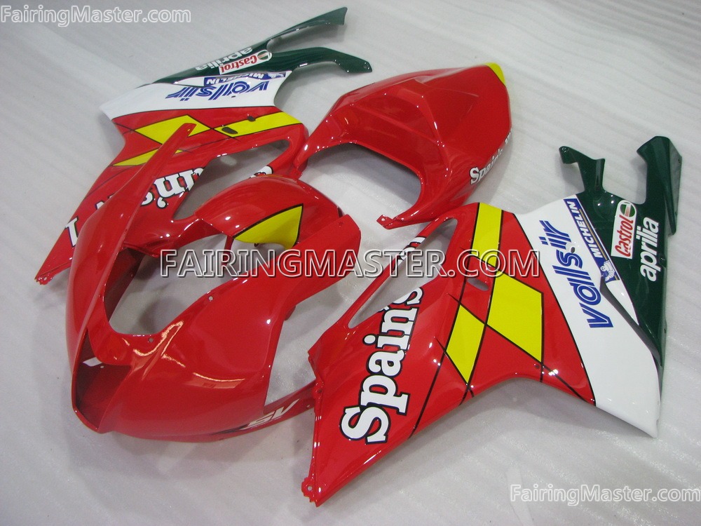 (image for) Handcrafted compression molding fairing kits fit for Aprilias RSV1000 2003 - 2006 106