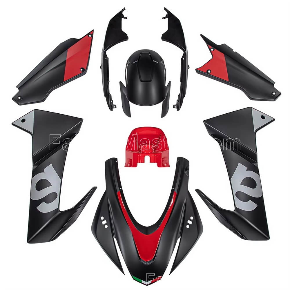 (image for) Fairing kit fit for Aprilia RS660 2021-2024 matte black red 107