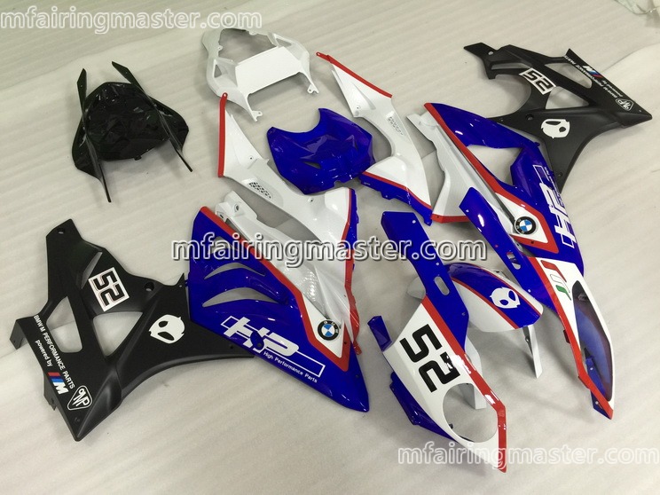 (image for) Fit for BMW S1000RR 2009 2010 2011 2012 2013 2014 fairing kit injection molding 52 blue black white