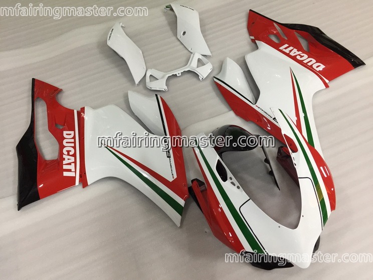(image for) Fit for Ducati 899 1199 1299 2012 2013 2014 2015 fairing kit injection molding Red white black