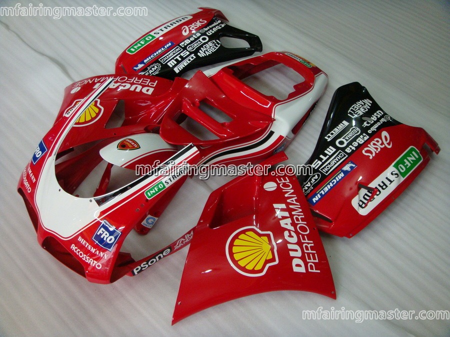 (image for) Fit for Ducati 996 748 916 998 1996 1997 1998 1999 2000 2001 2002 2003 2004 fairing kit injection molding Fro red black
