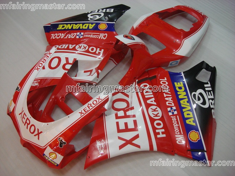 (image for) Fit for Ducati 996 748 916 998 1996 1997 1998 1999 2000 2001 2002 2003 2004 fairing kit injection molding Xerox red white