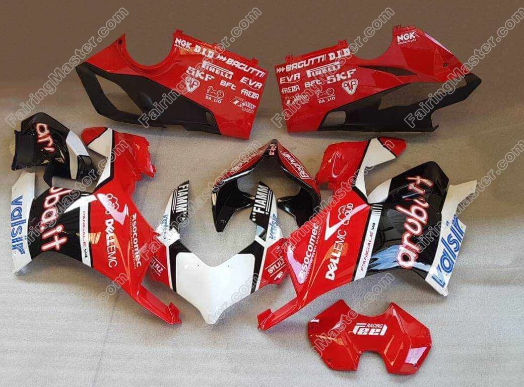(image for) Fairing kit fit for Ducati Panigale V4 V4S 2018 2019 red black white 109