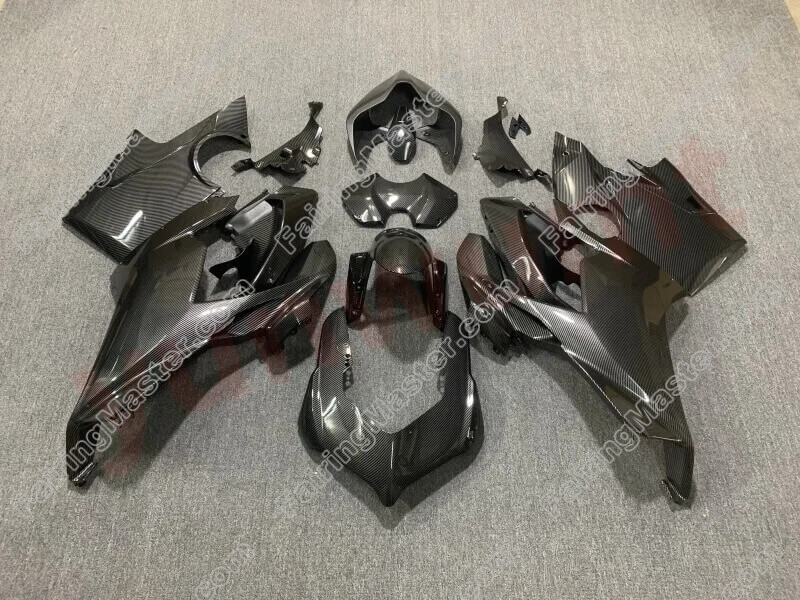 (image for) Fairing kit fit for Ducati Panigale V4 V4S 2018 2019 carbon fiber look black 110