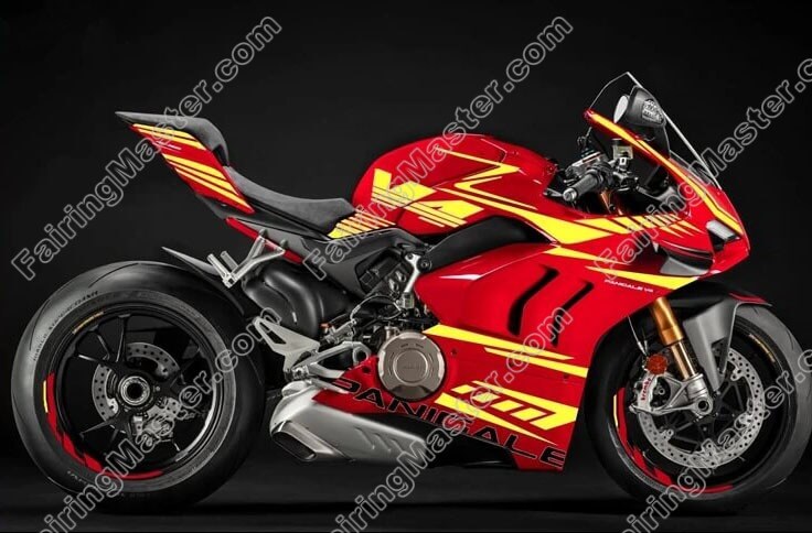 (image for) Fairing kit fit for Ducati Panigale V4 V4S V4SP 2020 2021 red yellow 125