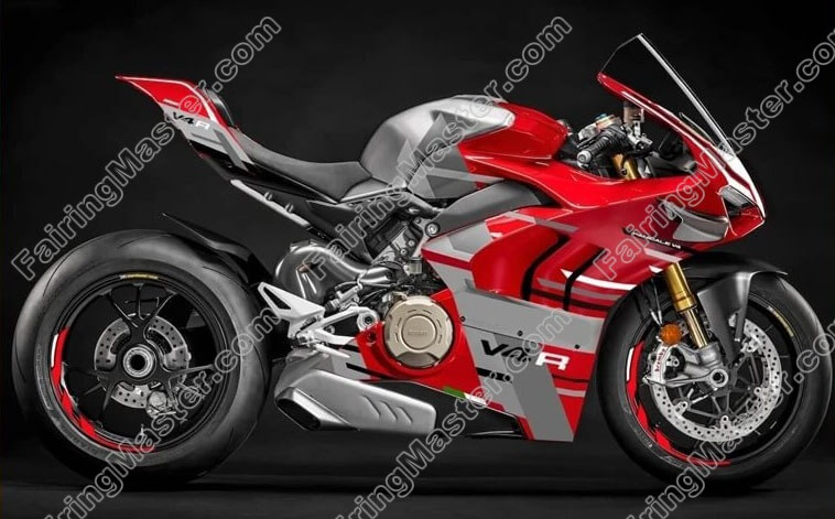 (image for) Fairing kit fit for Ducati Panigale V4 V4S V4SP 2020 2021 red silver 126