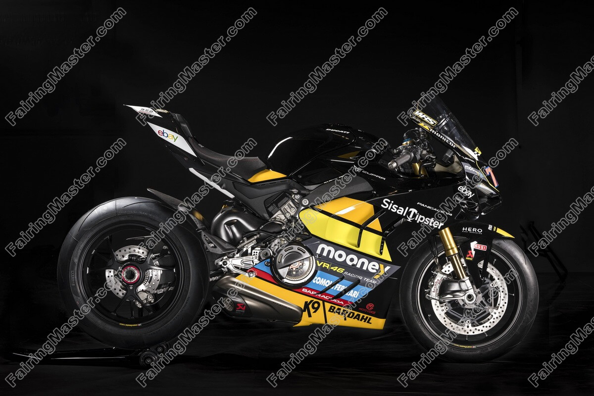 (image for) Fairing kit fit for Ducati Panigale V4 V4S V4SP 2020 2021 black yellow 129