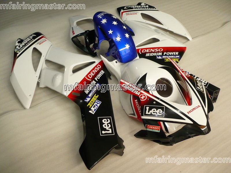 (image for) Fit for Honda CBR1000RR 2004 2005 fairing kit injection molding Carrera white black