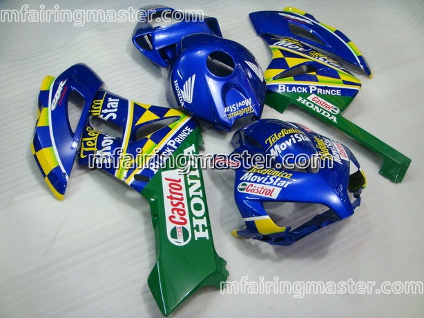 (image for) Fit for Honda CBR1000RR 2004 2005 fairing kit injection molding Castrol blue green