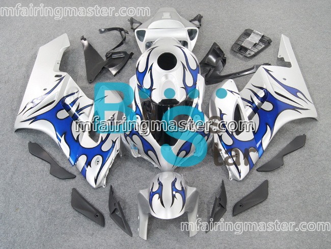 (image for) Fit for Honda CBR1000RR 2004 2005 fairing kit injection molding Silver blue