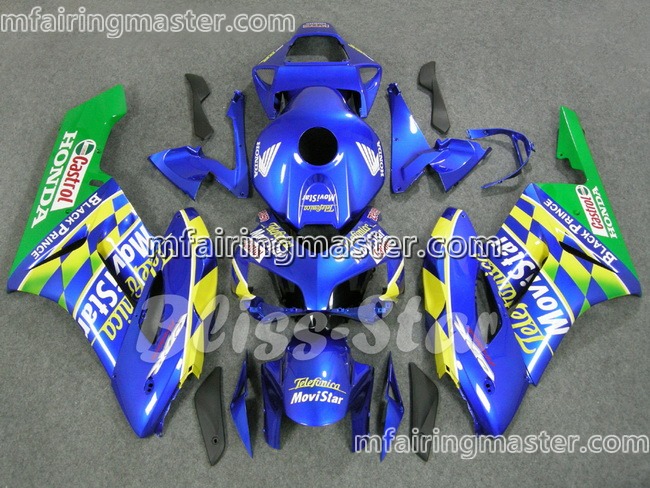 (image for) Fit for Honda CBR1000RR 2004 2005 fairing kit injection molding Movistar blue