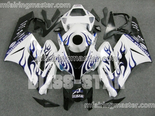 (image for) Fit for Honda CBR1000RR 2004 2005 fairing kit injection molding Blue flames white