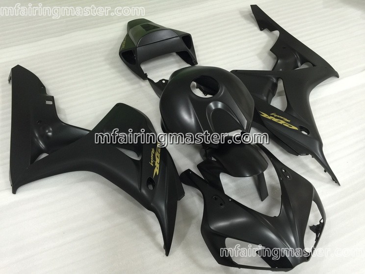 (image for) Fit for Honda CBR1000RR 2006 2007 fairing kit injection molding Matte black - Click Image to Close