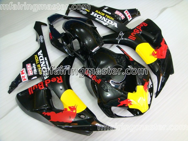 (image for) Fit for Honda CBR1000RR 2006 2007 fairing kit injection molding Black red bull - Click Image to Close