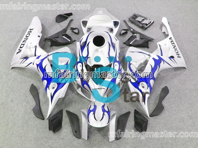 (image for) Fit for Honda CBR1000RR 2006 2007 fairing kit injection molding Silver blue