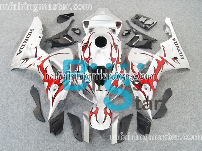 (image for) Fit for Honda CBR1000RR 2006 2007 fairing kit injection molding Silver red