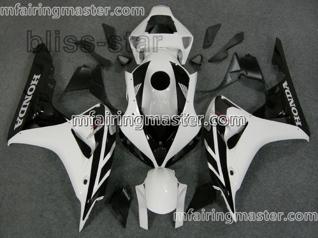 (image for) Fit for Honda CBR1000RR 2006 2007 fairing kit injection molding Black white