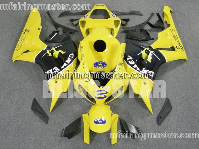 (image for) Fit for Honda CBR1000RR 2006 2007 fairing kit injection molding Yellow camel