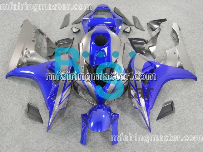 (image for) Fit for Honda CBR1000RR 2006 2007 fairing kit injection molding Blue grey silver