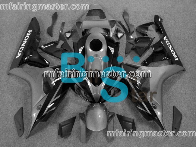 (image for) Fit for Honda CBR1000RR 2006 2007 fairing kit injection molding Black grey