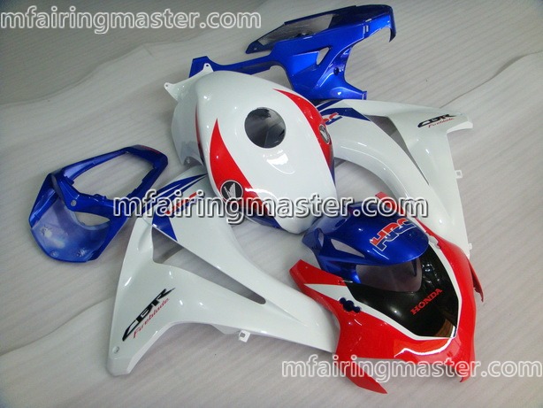 (image for) Fit for Honda CBR1000RR 2008 2009 2010 2011 fairing kit injection molding Hrc white blue