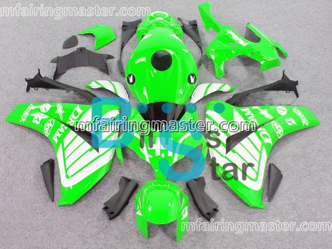 (image for) Fit for Honda CBR1000RR 2008 2009 2010 2011 fairing kit injection molding Green white