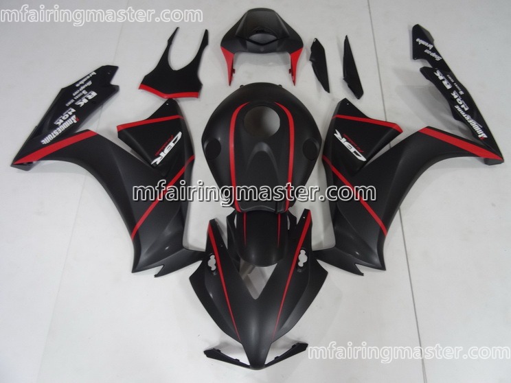 (image for) Fit for Honda CBR1000RR 2012 2013 2014 2015 2016 fairing kit injection molding Black red