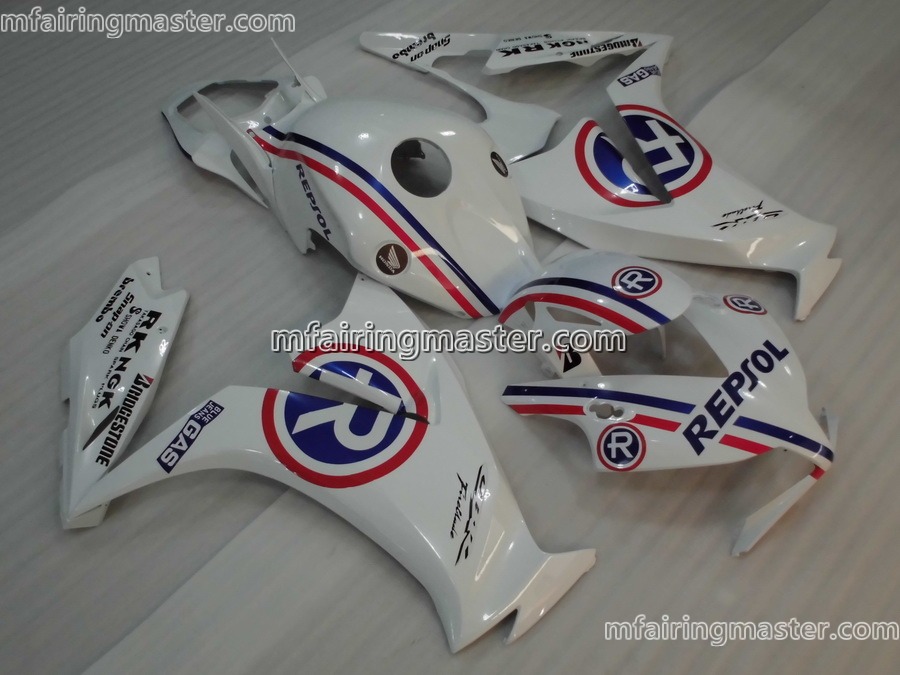 (image for) Fit for Honda CBR1000RR 2012 2013 2014 2015 2016 fairing kit injection molding Repsol white