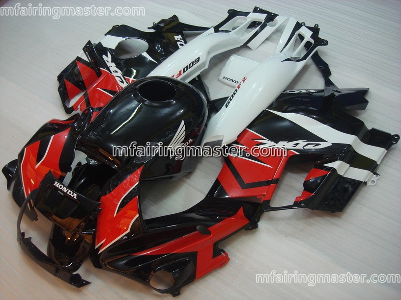 (image for) Fit for Honda CBR600 F2 1991 1992 1993 1994 fairing kit Black red white