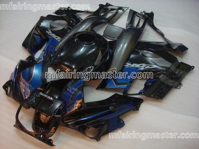 (image for) Fit for Honda CBR600 F2 1991 1992 1993 1994 fairing kit Grey black blue