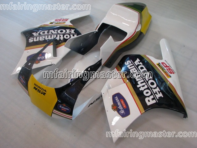 (image for) Fit for Honda CBR600 F2 1991 1992 1993 1994 fairing kit Rothmans white yellow
