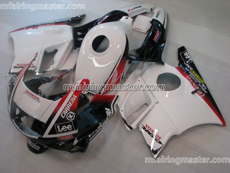 (image for) Fit for Honda CBR600 F2 1991 1992 1993 1994 fairing kit Carrrera lee white