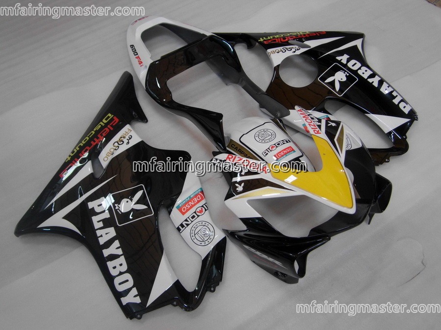 (image for) Fit for Honda CBR600 F4i 2001 2002 2003 fairing kit injection molding Playboy black