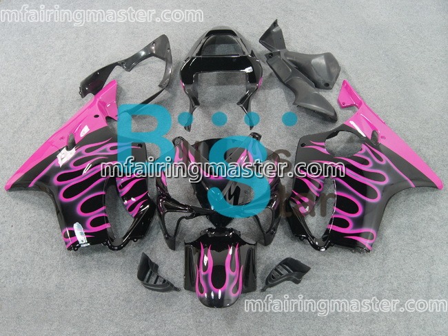 (image for) Fit for Honda CBR600 F4i 2001 2002 2003 fairing kit injection molding Pink flames black