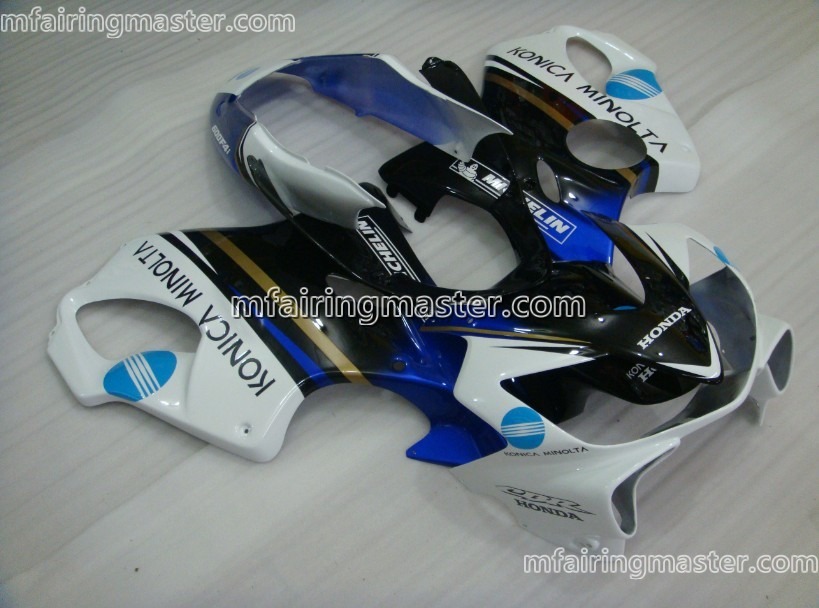 (image for) Fit for Honda CBR600 F4i 2004 2005 2006 2007 fairing kit injection molding Konica minolta white blue