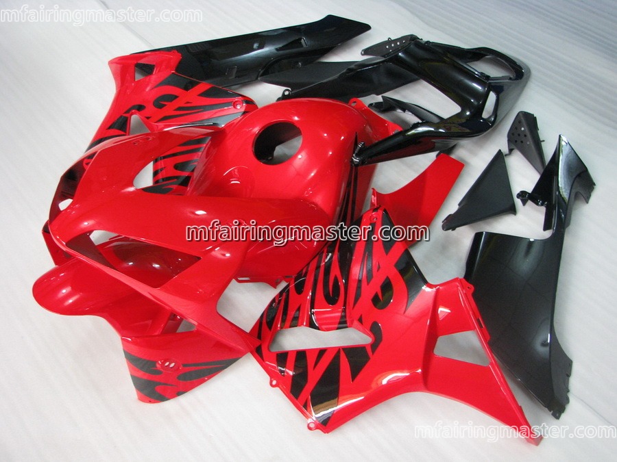 (image for) Fit for Honda CBR600RR F5 2003 2004 fairing kit injection molding Red black