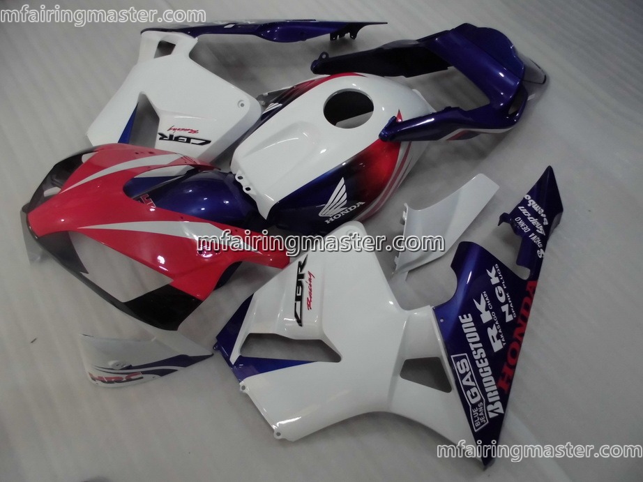 (image for) Fit for Honda CBR600RR F5 2003 2004 fairing kit injection molding White blue