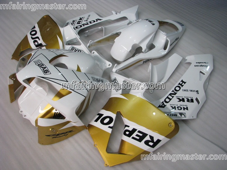 (image for) Fit for Honda CBR600RR F5 2003 2004 fairing kit injection molding White golden