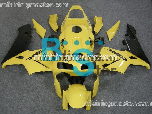 (image for) Fit for Honda CBR600RR F5 2003 2004 fairing kit injection molding Yellow black