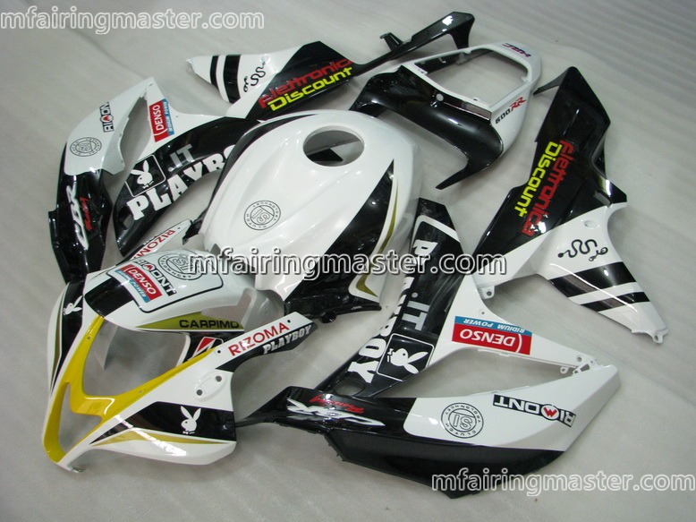 (image for) Fit for Honda CBR600RR F5 2007 2008 fairing kit injection molding Playboy white