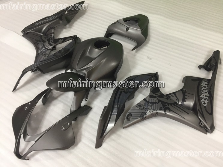 thumbnail image 2 of Black/Grey ABS Plastics Fairing Kit – Honda CBR600RR 2007-2008 (F5) – Protek-Battery 2 of 4