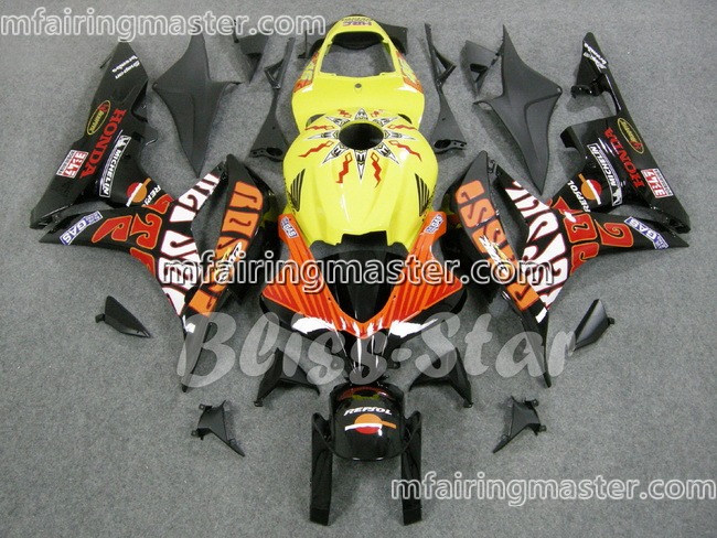 (image for) Fit for Honda CBR600RR F5 2007 2008 fairing kit injection molding Repsol yellow