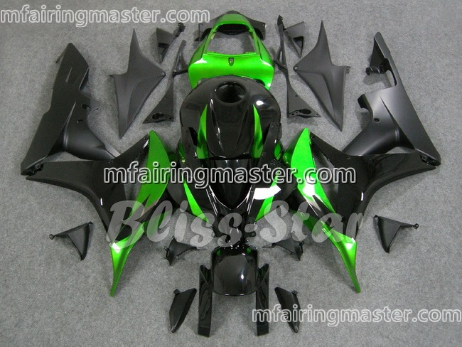(image for) Fit for Honda CBR600RR F5 2007 2008 fairing kit injection molding Green black