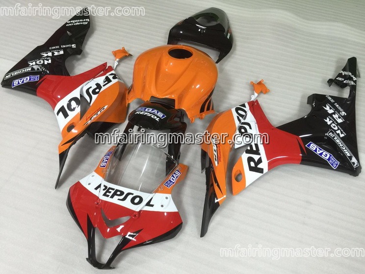 (image for) Fit for Honda CBR600RR F5 2007 2008 fairing kit injection molding Repsol black