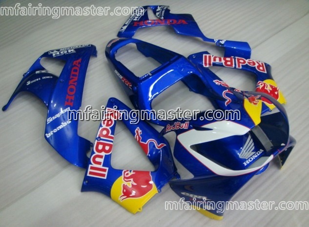 (image for) Fit for Honda CBR900RR 929 2000 2001 fairing kit injection molding Blue red bull