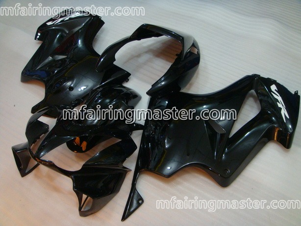 (image for) Fit for Honda VFR800 2002 2003 2004 2005 2006 2007 2008 2009 2010 2011 2012 fairing kit injection molding Black - Click Image to Close