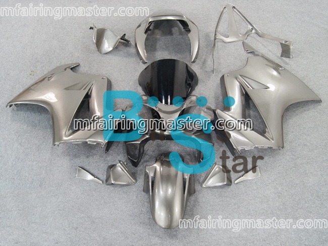 (image for) Fit for Honda VFR800 2002 2003 2004 2005 2006 2007 2008 2009 2010 2011 2012 fairing kit injection molding Silver - Click Image to Close