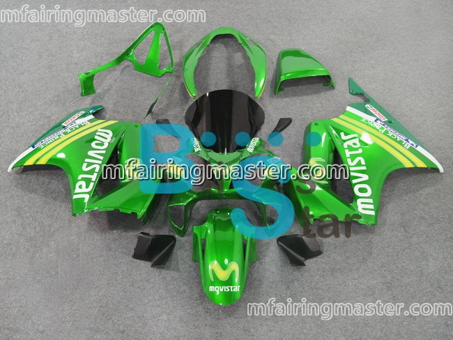 (image for) Fit for Honda VFR800 2002 2003 2004 2005 2006 2007 2008 2009 2010 2011 2012 fairing kit injection molding Movistar green - Click Image to Close
