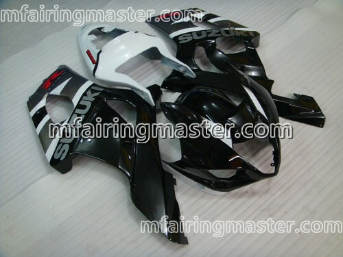 (image for) Fit for Suzuki GSXR 1000 K3 2003 2004 fairing kit injection molding Black white